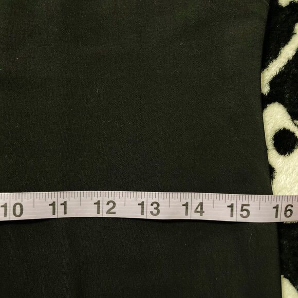 ARK Black two-button semi-open shirt ~ Goth Y2K stretchy SMALL MEDIUM blouse top - Picture 6 of 11